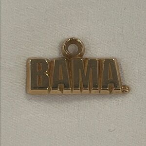 University of Alabama BAMA charm 14k Yellow Gold officially licensed logo art